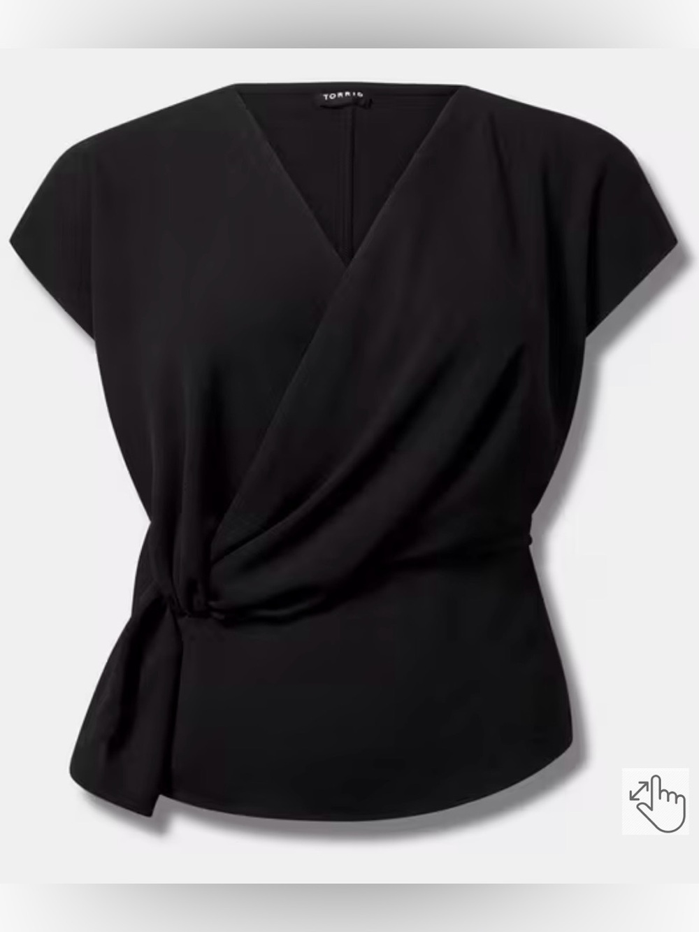 Torrid surplice twist front top Blouse